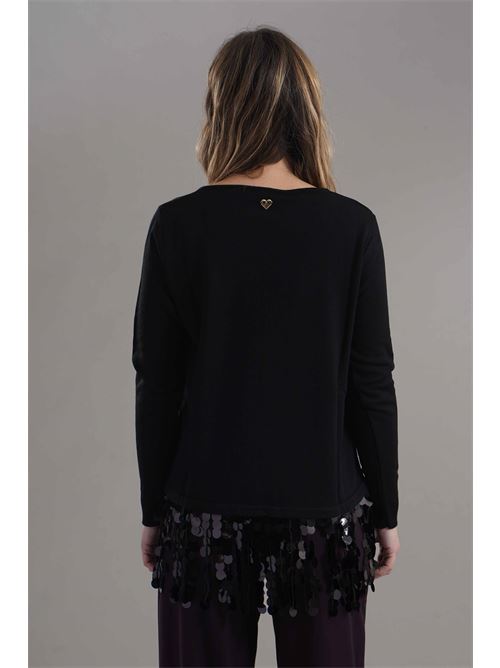 Maglia in misto lana Love To Love by Gai Mattiolo | LV2026NERO